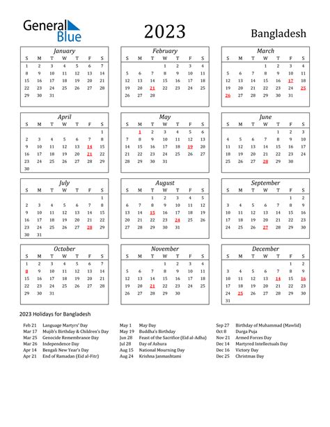 Qldo Calendar 2023 Bangladesh Calendar Park Mainbrainly