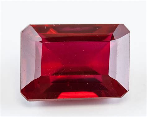 3070 Ct Emerald Cut Red Natural Ruby Gemstone