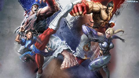 Street Fighter X Tekken Ryu Chun Li Nina Williams Kazuya Mishima