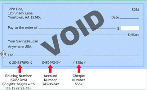 How To Void A Check Voided Check Example Excel Capital