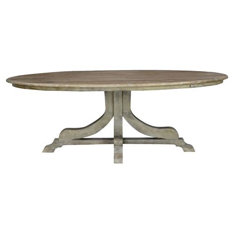 Delivery was smooth, the guys brought it up to my 3rd floor apartment and dropped it off at the front door (contactless delivery due to covid). Ollie Rustic Lodge Distressed Grey Wood Pedestal Oval ...