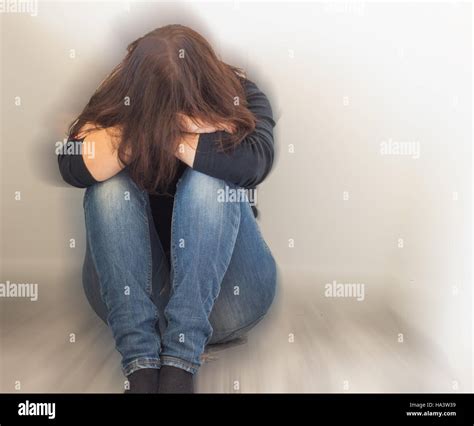 Sad Girl Alone Stock Photo Alamy