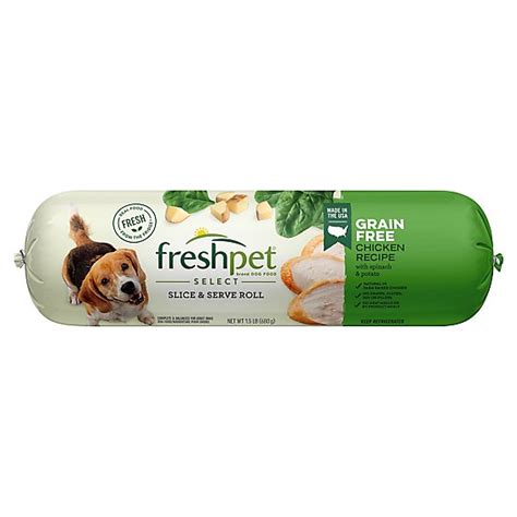 Freshpet Select Dog Food Grain Free Tender Chicken Recipe With Spinach