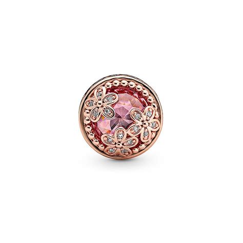Pandora Rose Gold Plated Charm Sparkling Pink Daisy Flower Etsy UK