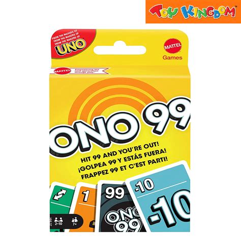 Mattel Games Uno Ono 99 Card Game Lazada Ph