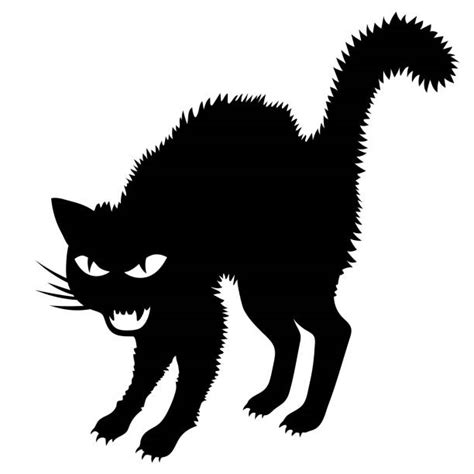 Angry Black Cat Clip Art