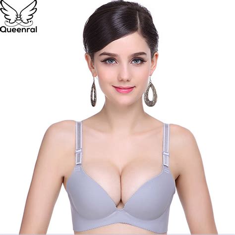 Queenral Sexy Bras For Women Push Up Lingerie Seamless Bra Wire Free