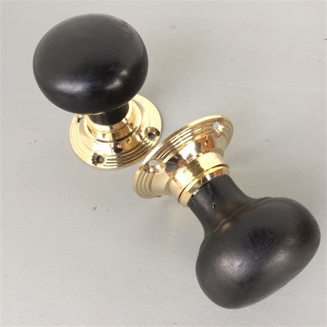Back In Stock A Pair Of Ebonised And Brass Victorian Style