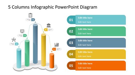Columns Infographics Powerpoint Diagram Slidemodel