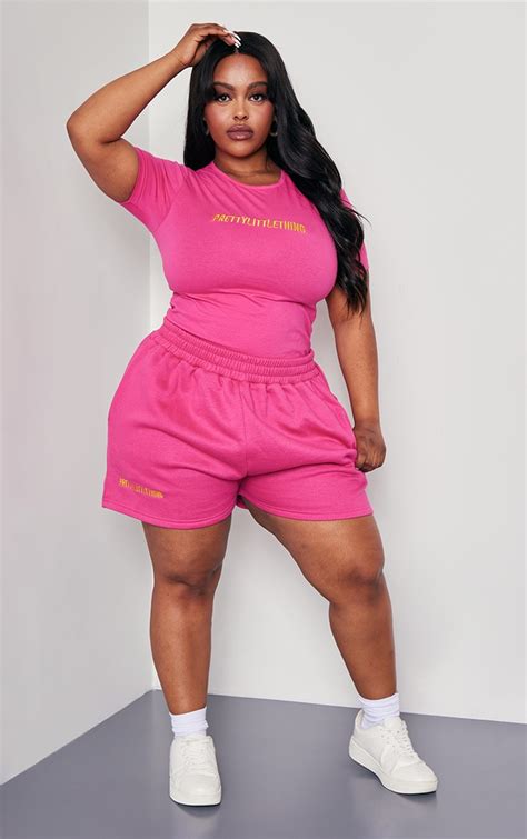 Hot Pink Plus Size Clothing Prettylittlething Aus