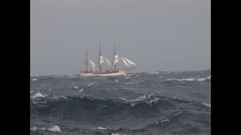 Bark Europa Sailing The Drake Passage Youtube