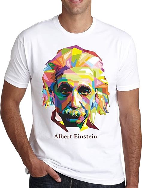 Albert Einstein Graphic Desing Mens T Shirt Amazonde Bekleidung