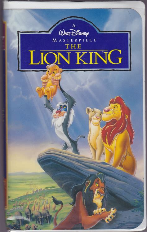 The Lion King Vhs Walt Disney Masterpiece Video Tape Like New My XXX