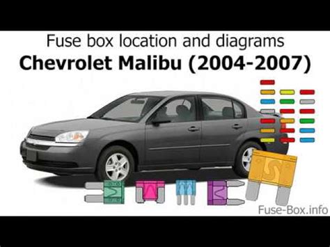 If your chevy malibu headlights or something else out of electrical system doesn't work, check the fusebox and if it is needed, make a replacement. 2004 Chevy Malibu Maxx Fuse Box Diagram - Wiring Diagram Schemas