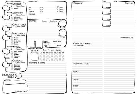What Is Your Favourite Character Sheet For 5e Dnd