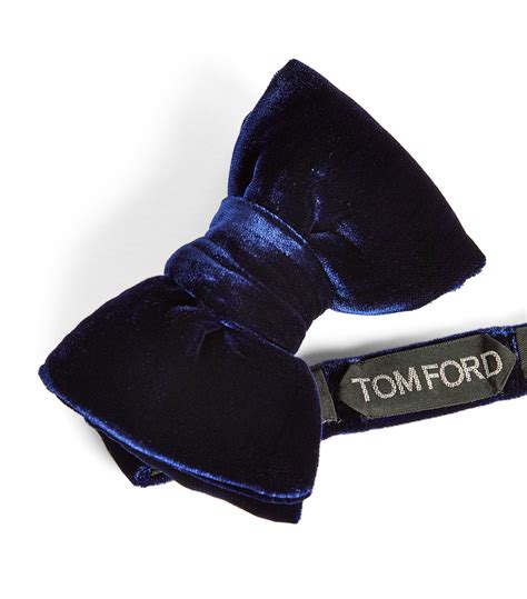 Mens Tom Ford Blue Velvet Pre Tied Bow Tie Harrods Uk