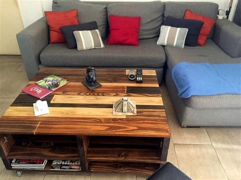 Modern Wooden Pallet Coffee Table Plans | Pallets Designs