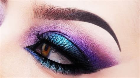 purple and blue smokey eye makeup tutorial youtube