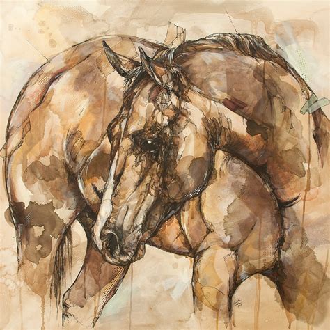 Horse Art Print 12 X 12 Reproduction Of Original