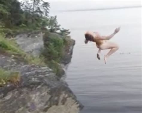 Naked Cliff Jumping Telegraph