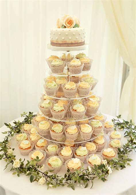 Cupcake Tower Wedding Cake The Cakery Leamington Spa And Warwickshire