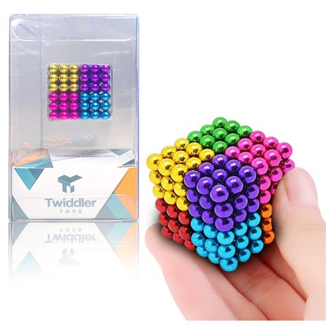 Twiddler Toys Rainbow Magnetic Balls 5mm 216pcs With Storage Bag