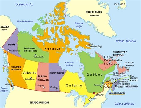 Mapa Politico De Canada Mapa Images And Photos Finder