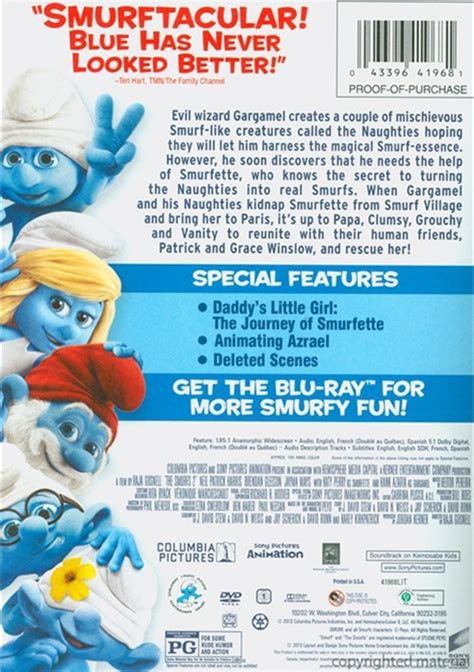 Smurfs 2 The Dvd Ultraviolet Dvd 2013 Dvd Empire