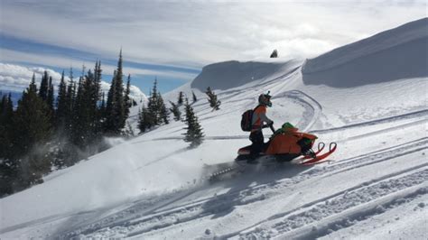 Snowmobiling West Mountain