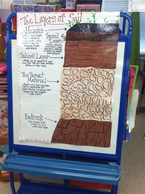 The Layers Of Soil Anchor Chart 3rd Grade Science Standard 1000 In