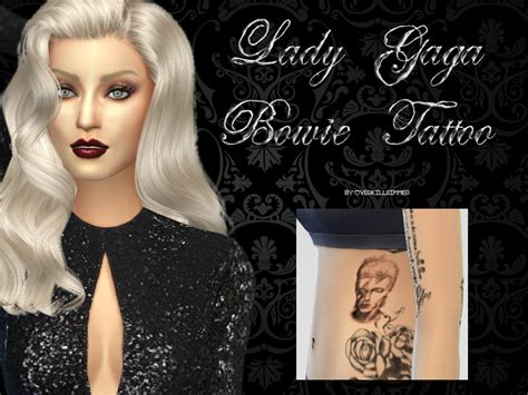 Womens Lady Gagas Bowie Tattoo Simsworkshop