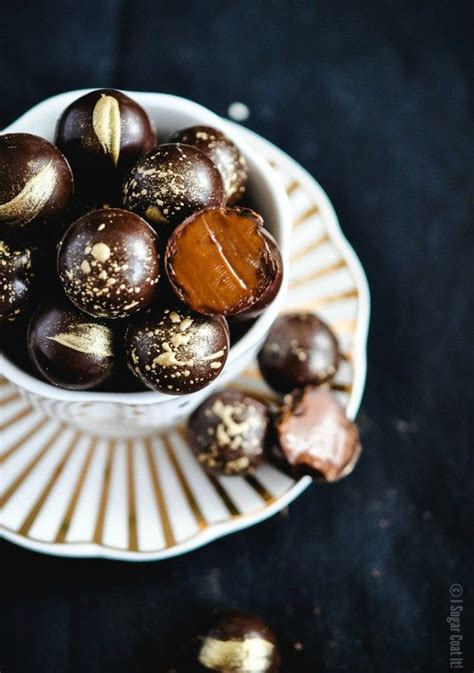 Baileys Salted Caramel Dark Chocolate Truffles I Sugar Coat It