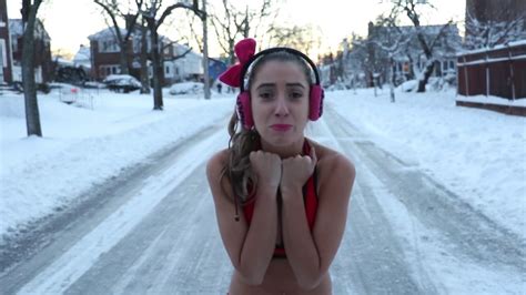 Weather Girl In The Snow Lauren Francesca Youtube