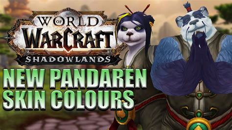 New Pandaren Skinhair Colour Customizations Shadowlands Alpha Youtube