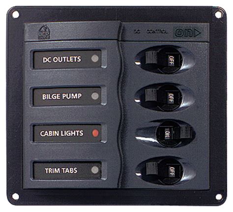 4 Gang Switch Panel 115x127x65mm Model 900 Uf63125c Eur Uf63125c