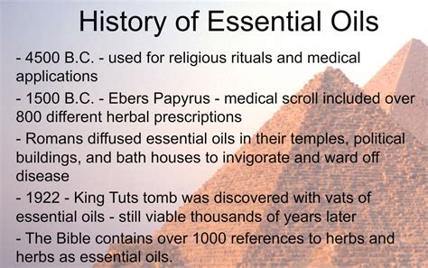 Very Brief Timeline About The History Of Essential Oils Essential