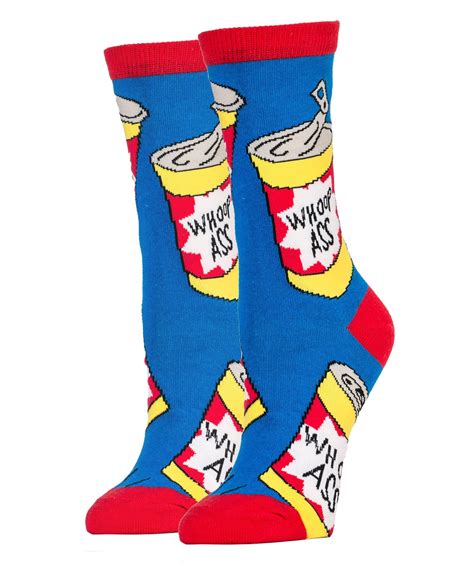 whoop ass socks novelty crew socks for women oooh yeah socks