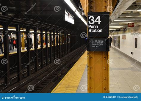 Subway Penn Station Editorial Stock Image Image 24525899