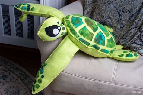 Stuffed Sea Turtle Sewing Pattern Scratch And Stitch