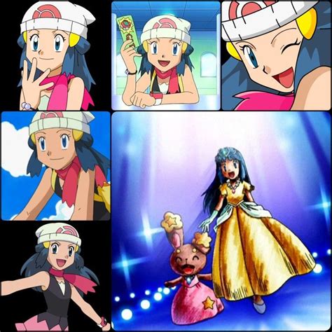 Dawn Collage Made By Serena The Kalosqueen Tina Pokémon Diamond And Pearl Pokemon