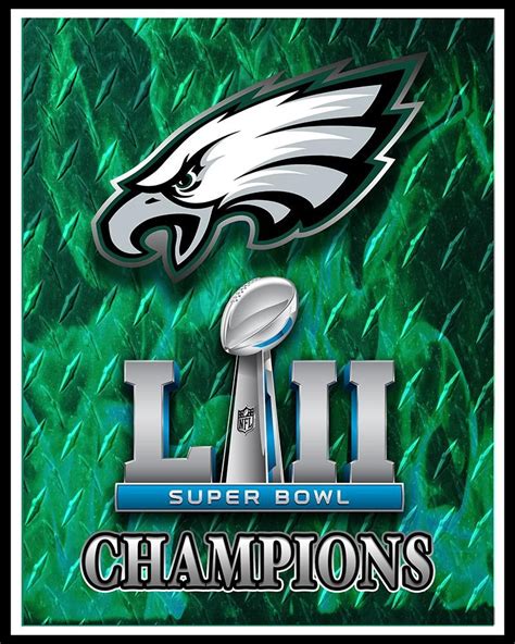 Philadelphia Eagles Super Bowl Championship 2018 Poster Philadelphia