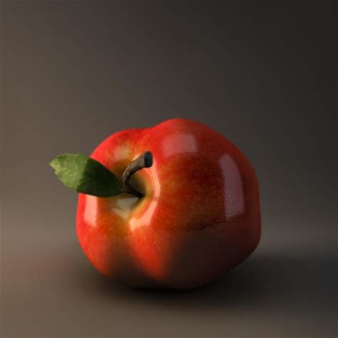 Red Apple Digital Art by BaloOm Animation Studios