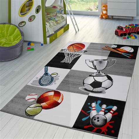 Fussball teppich fußball, funs home decor spielmatte für. Kinder Teppich Sportwelt Fußball Pokal Tennis Kinderzimmer ...