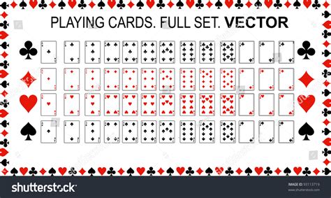 Playing Cards Vector Full Set 93113719 Shutterstock