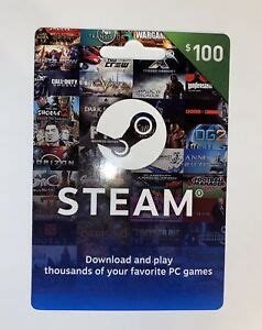 These digital gift cards work just like gift certificates, which steam gift card. $100 steam wallet gift card | eBay