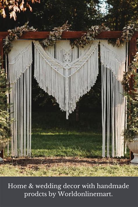 Top 10 Macrame Wedding Backdrops Macrame Curtains Macrame Wall
