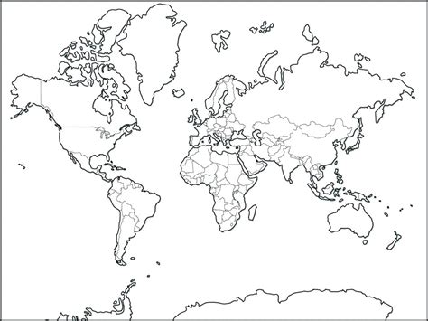 Continents Coloring Pages Sketch Coloring Page