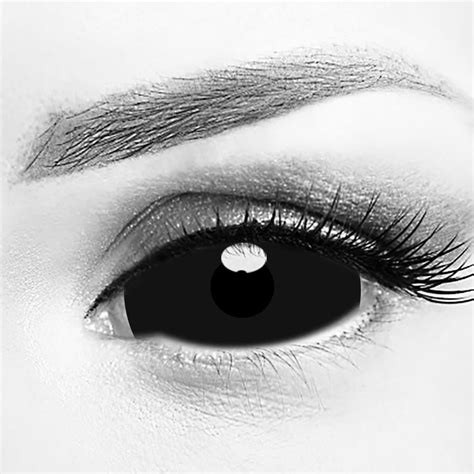Black Sclera Contacts Lenses Black 22mm Full Eye Contacts Lens — Moco