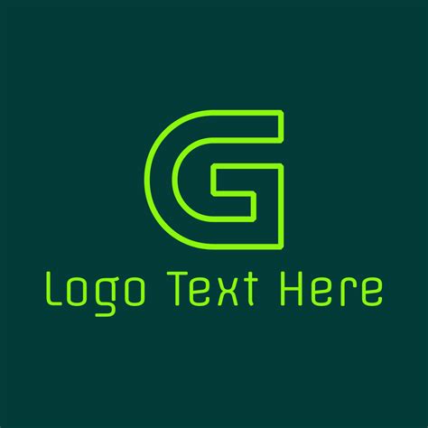 Neon Green Letter G Logo Brandcrowd Logo Maker
