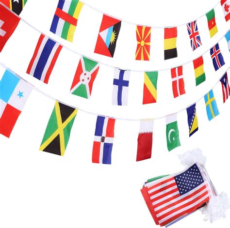 Satinior 200 Countries Flags International Flags Olympic World Flags